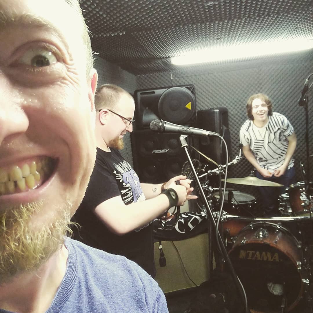 Ritual Effect messing around in the rehearsal room