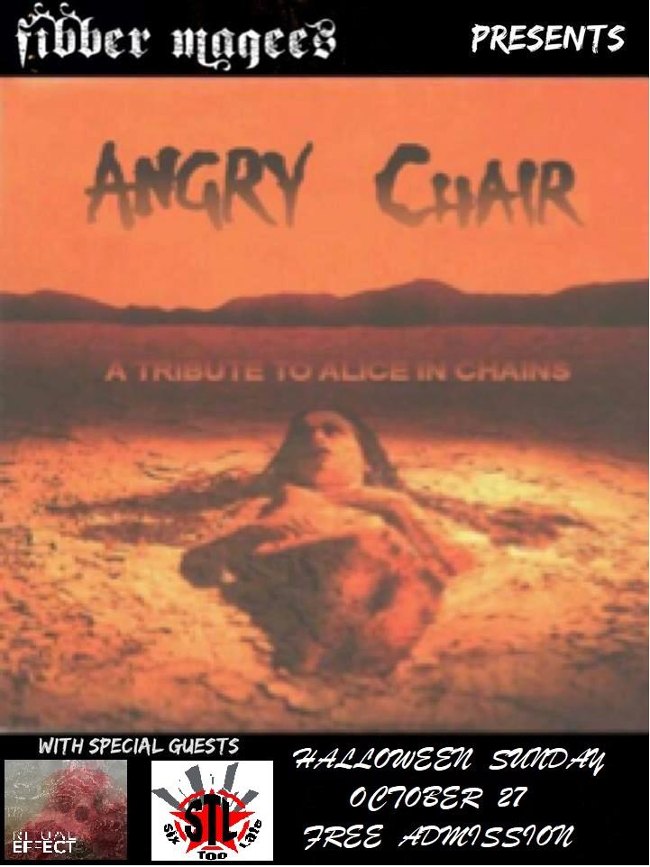 Angry Chair gig poster